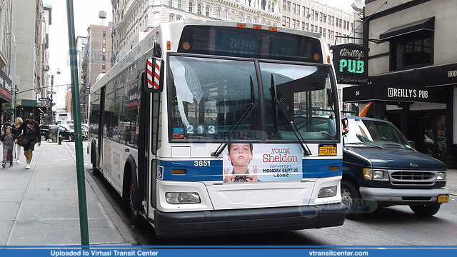 MTA New York City 3851, a 2008 Orion VII NG, on layover
In Midtown Manhattan resting on the Route M5/55.
Keywords: New York City Trasnit;NYCT;NYC;Orion VII