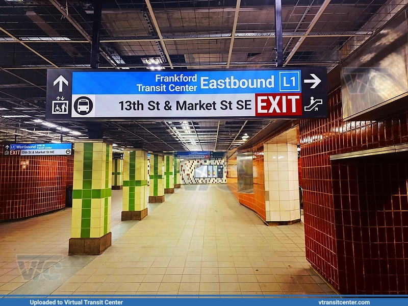 SEPTA Metro L1 Eastbound Sign
