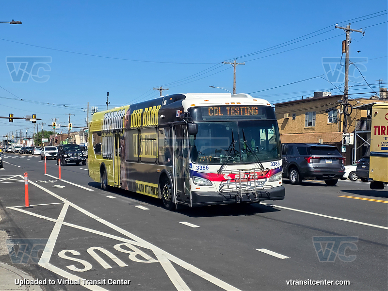 SEPTA 3386 CDL Testing
CDL Testing
New Flyer XDE40
Keywords: SEPTA Bus;New Flyer XDE40