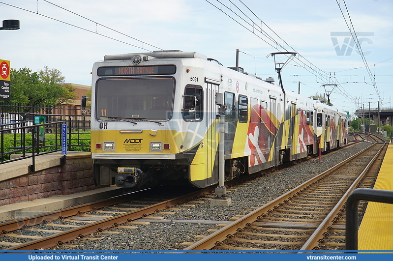MTA Maryland Light Rail 5031 on Light RailLink
Light RailLink to North Avenue
