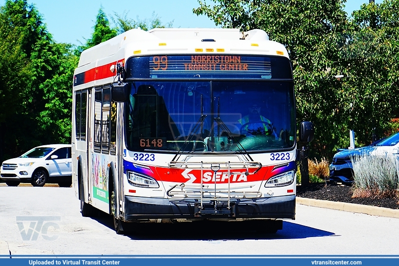 SEPTA 3223 on Route 99
Route 99 to Norristown Transit Center
New Flyer XDE40
