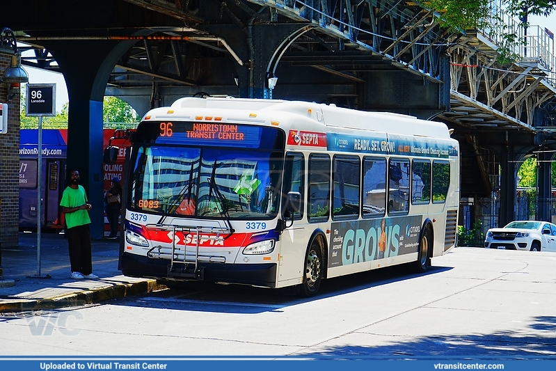 SEPTA 3379 on Route 96
Route 96 to Norristown Transit Center
New Flyer XDE40
