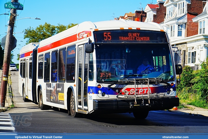 SEPTA 7360 on Route 55
Route 55 to Olney Transit Center
NovaBus LFSA
