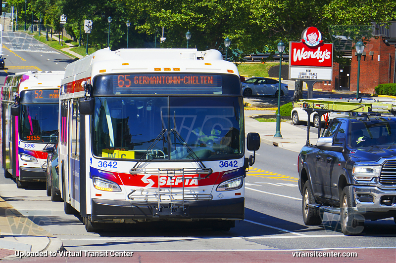 SEPTA 3642 on Route 65
Wildcat Run
Route 65 to Germantown-Chelten
Keywords: SEPTA Bus;New Flyer XDE40