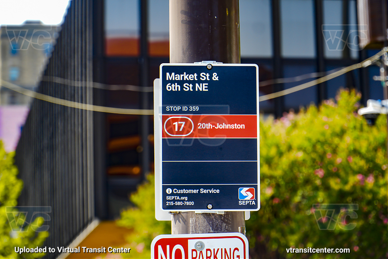 SEPTA New Bus Network Style Transit Stop for Market and 6th Streets
Route 17 to 20th-Johnston
Keywords: SEPTA Bus;New Bus Network