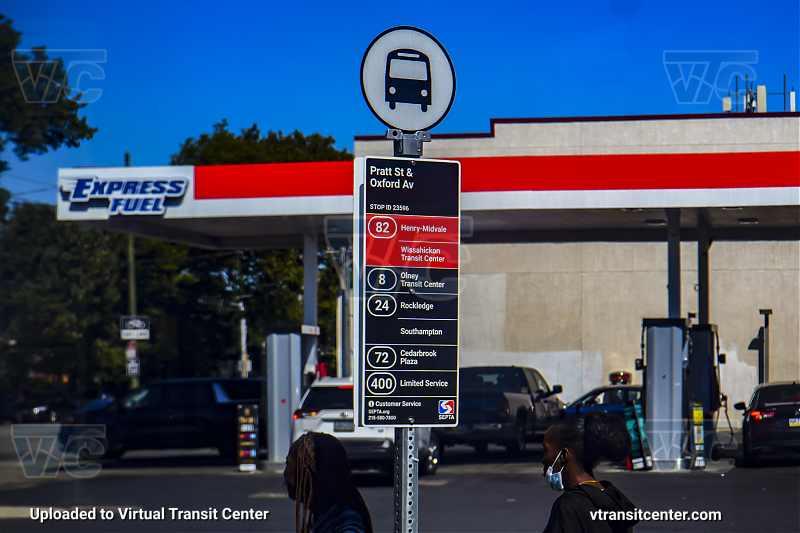 SEPTA New Bus Network Transit Stop at Pratt and Oxford
Route 82 to Henry-Midvale or Wissahickon Transit Center
Route 8 to Olney Transit Center
Route 24 to Rockledge or Southampton
Route 72 to Cedarbrook Plaza

400 Series (limited service)
Keywords: SEPTA Bus