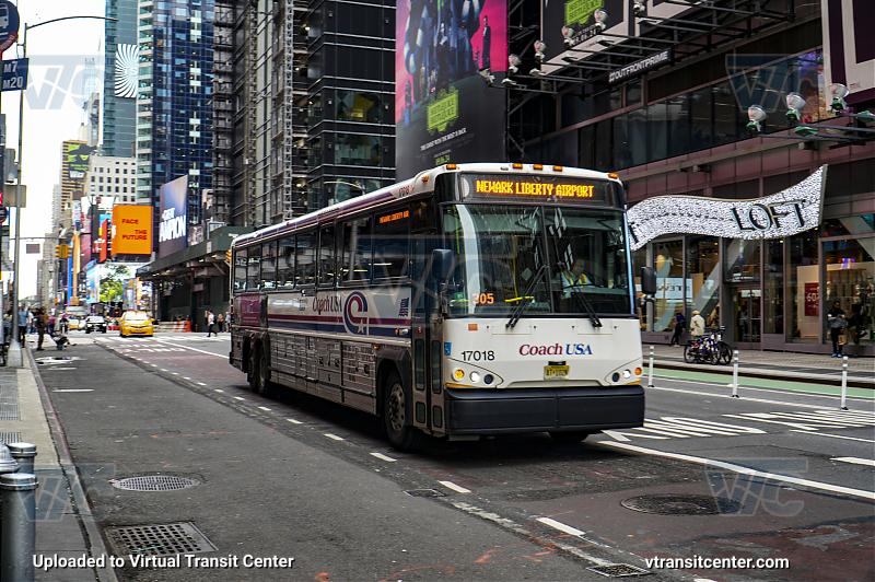 NJ Transit 17018 to Newark Liberty Airport
Coach USA Service
Keywords: Coach USA;NJT Bus;MCI D4500CT