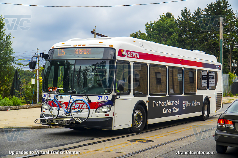 SEPTA 3710 on Route 115
Route 115 to Airport
Keywords: SEPTA Bus;New Flyer XDE40