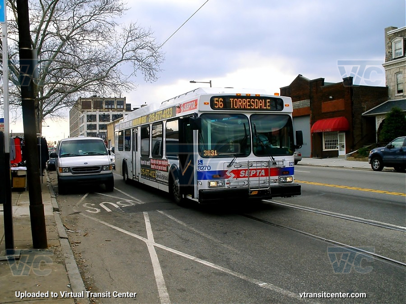 SEPTA 8270 on Route 56
Route 56 to Torresdale and Cottman Av
Keywords: SEPTA Bus;New Flyer DE40LF;2nd