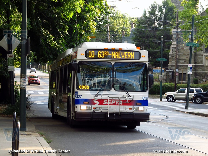 SEPTA 8127 on Route 10
Route 10S to 63rd-Malvern
Keywords: SEPTA Bus;New Flyer DE40LF;2nd