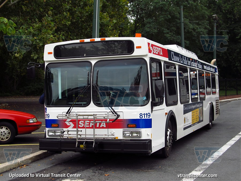 SEPTA 8119 
Laying over
Keywords: SEPTA Bus;New Flyer D40LF