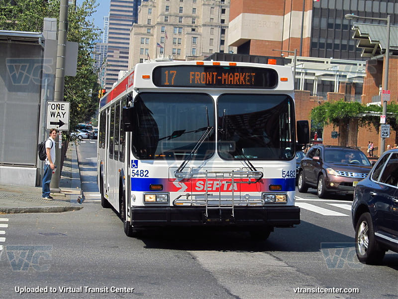 SEPTA 5482 on Route 17
Route 17 to Front-Market
Keywords: SEPTA Bus;New Flyer D40LF