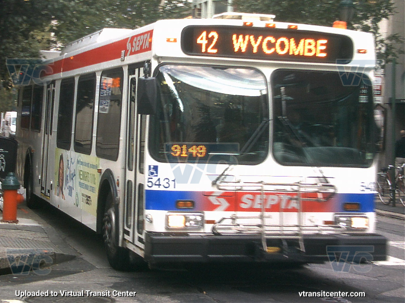 SEPTA 5431 on Route 42
Route 42 to Wycombe
