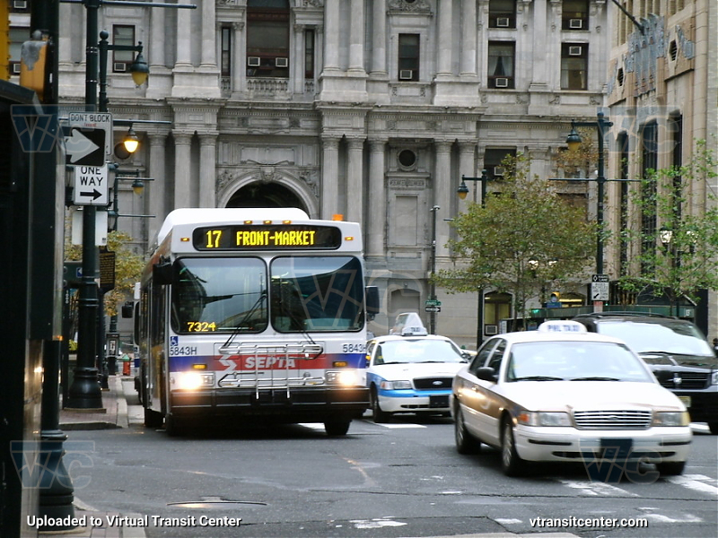 SEPTA 5843H on Route 17
Route 17 to Front-Market
Keywords: SEPTA Bus;New Flyer D40LF