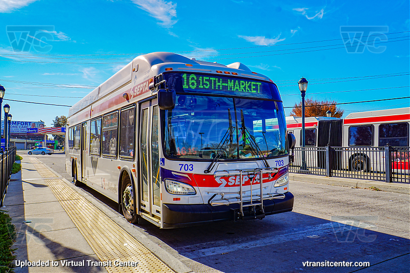SEPTA XHE40 703 on Route 16
Route 16 to 15th-Market
New Flyer XHE40
Keywords: SEPTA Bus;Hydrogen Fuel Cell;New Flyer XHE40;Zero Emissions Bus