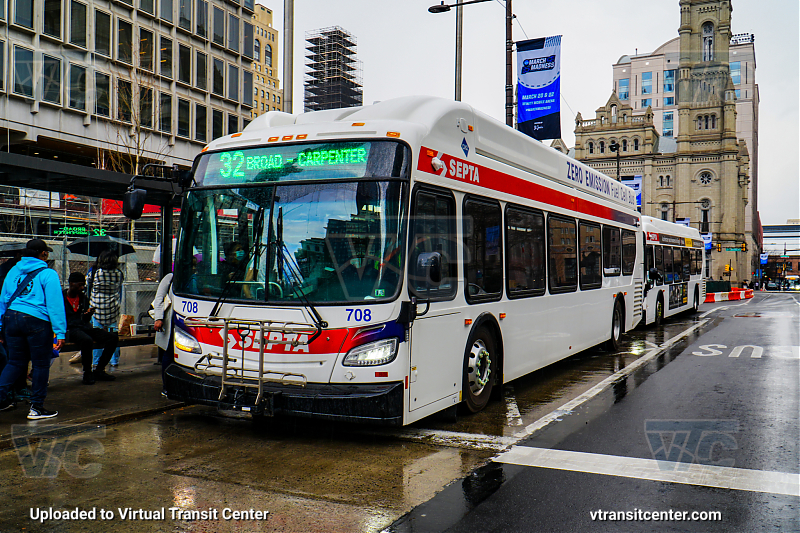 SEPTA XHE40 708 on Route 32
Route 32 to Ridge-Lyceum (Signed Up as Broad-Carpenter)
New Flyer XHE40
Keywords: SEPTA Bus;Hydrogen Fuel Cell;New Flyer XHE40;Zero Emissions Bus