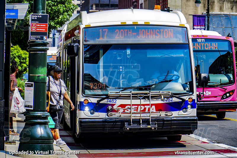 SEPTA 7482 on Route 17
Route 17 to 20th-Johnston
Keywords: Krapfs Transit;New Flyer MiDi