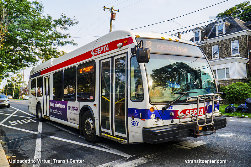 SEPTA 8601 on Route 18
Route 18 to Cedarbrook Plaza
Keywords: SEPTA;SEPTA Bus;NovaBus LFS