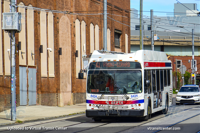 SEPTA 8424 on Route G1
Route G1 to Frankford-Delaware (Signed up as Front-Girard)
Keywords: SEPTA Bus;New Flyer DE40LFR;Restyled