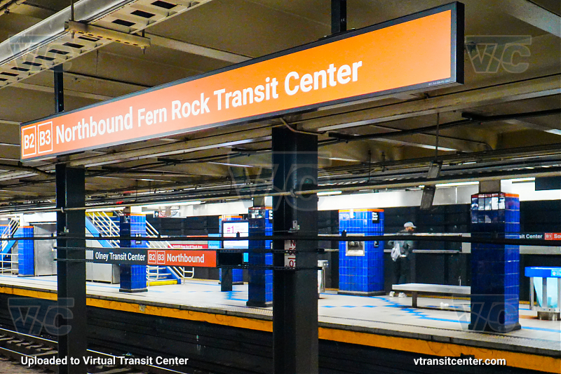 Olney Transit Center - Northbound Express Platforms
B2 and B3 Northbound
