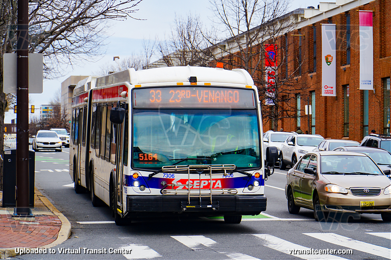 SEPTA 7306 on Route 33
Route 33 to 23rd-Venango
Keywords: SEPTA Bus;NovaBus LFS Artic
