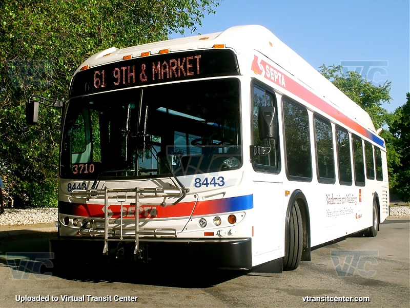SEPTA 8443 on Route 61
Route 61 to 9th and Market
Keywords: SEPTA Bus;New Flyer Restyled;New Flyer DE40LFR