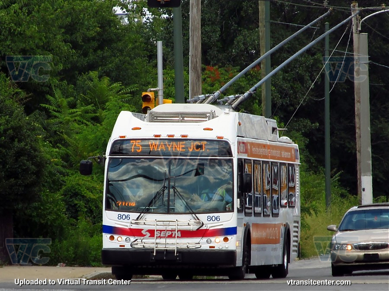 SEPTA 806 on Route 75
Route 75 to Wayne Junction
Keywords: SEPTA Bus;New Flyer E40LFR