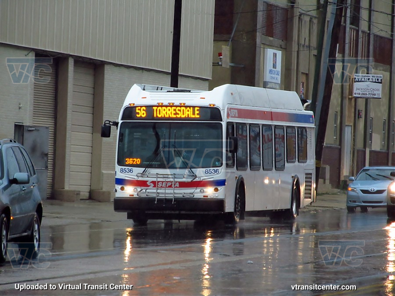 SEPTA 8536 on Route 56
Route 56 to Torresdale-Cottman
Keywords: SEPTA Bus;New Flyer Restyled;New Flyer DE40LFR