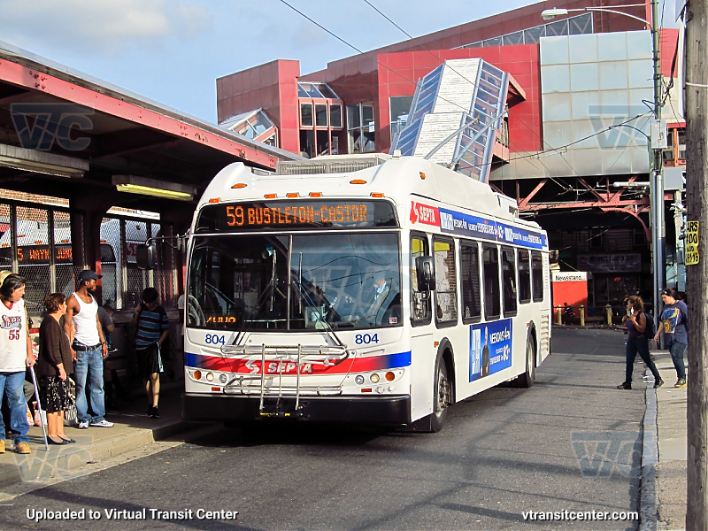 SEPTA 804 on Route 59
Route 59 to Buselton-Castor
Keywords: SEPTA Bus;New Flyer E40LFR