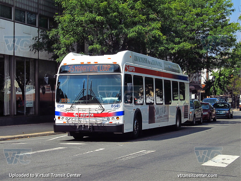 SEPTA 8541 on Route 35
Route 35, Manayunk-Roxborough Loop
Keywords: SEPTA Bus;New Flyer Restyled;New Flyer DE40LFR