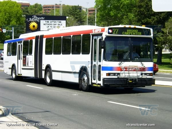 SEPTA 7197 on Route 27
Route 27 to Broad-Carpenter
