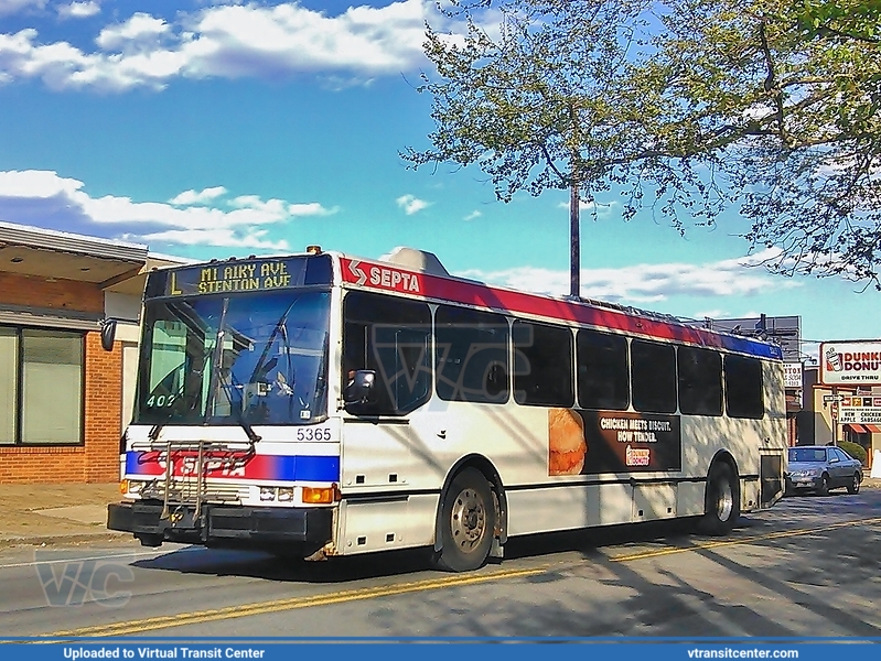 SEPTA 5365 on Route L
Route L to Mt Airy and Stenton Avenues
NABI 416.08TA
May 6th 2014
