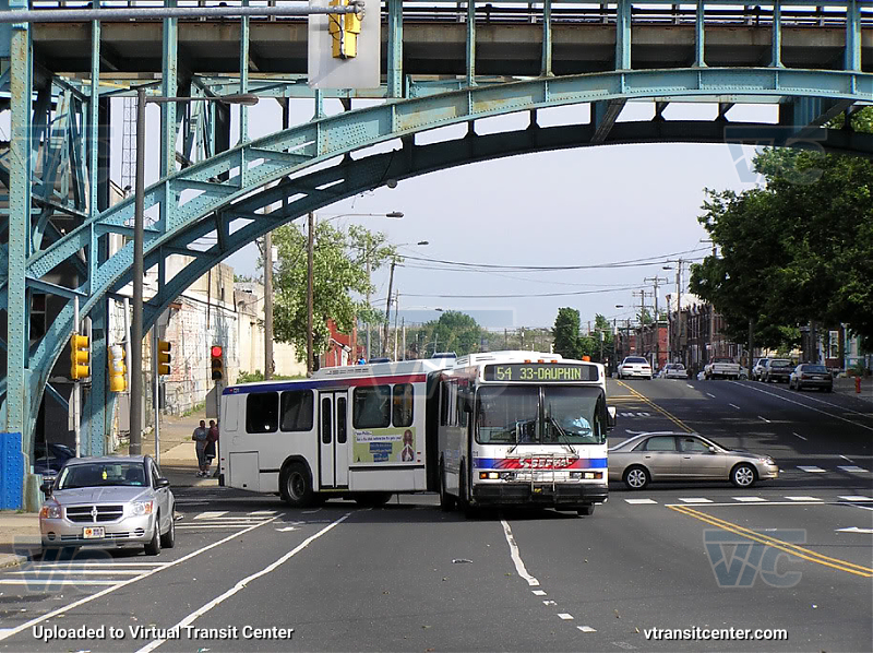 SEPTA 7211 on Route 54
Route 54 to 33rd-Dauphin
