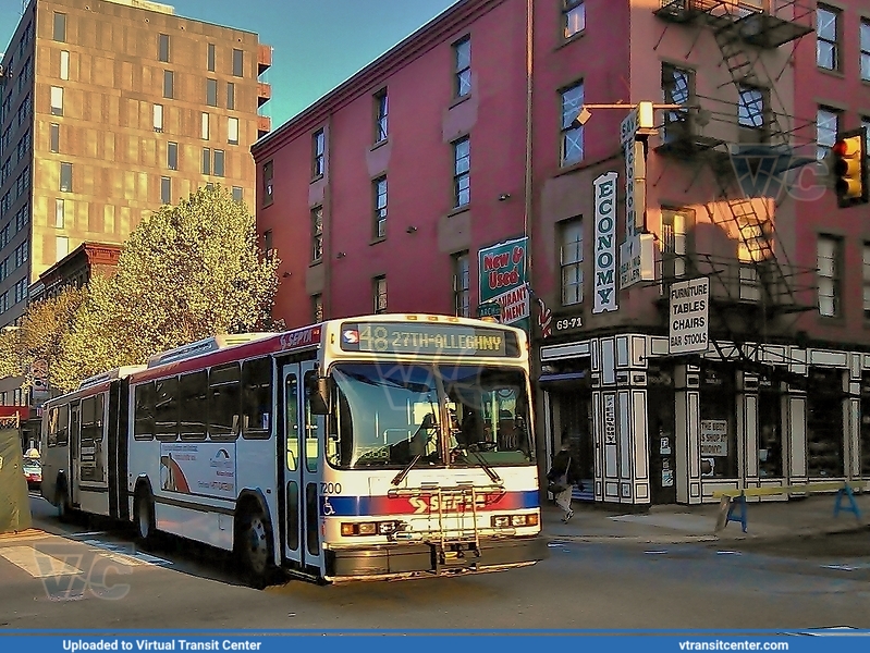 SEPTA 7200 on Route 48
Route 48 to 27th-Allegheny
Neoplan AN460
April 19th 2014
