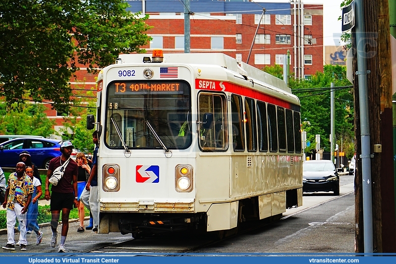 SEPTA Trolley K-car 9082 on Route T3
Route T3 to 40th-Market
Kawasaki LRV
Keywords: SEPTATrolley;Kawasaki