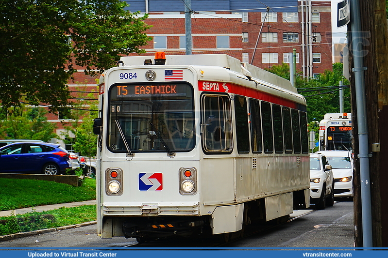 SEPTA Trolley K-car 9084 on Route T5
Route T5 to Eastwick
Kawasaki LRV
Keywords: SEPTATrolley;Kawasaki