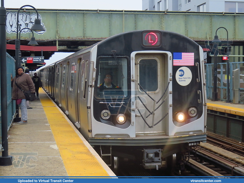 MTA New York City Subway R160A Consist on the L Train at Livonia Avenue Station
L Train to Canarsie-Rockaway Parkway
Alstom R160A
Livonia Station, Brooklyn, New York City, NY
Keywords: NYC Subway;Alstom;R160