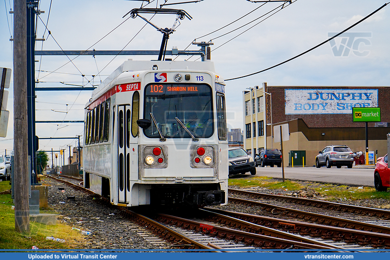 SEPTA Trolley Suburban K-Car 113 on Route D2
SEPTA Metro D2 Line to Sharon Hill
Kawasaki DE LRV
Keywords: SEPTA Trolley;SEPTA Metro;Kawasaki LRV