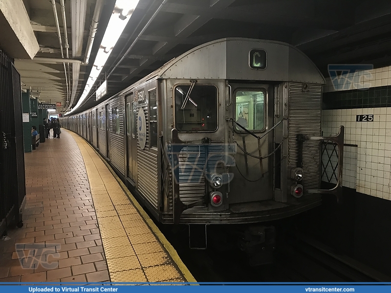 MTA New York City Subway R32 consist on the C train
C Train to Euclid Avenue
Budd R32
125 St/St Nicholas Station, Manhattan, New York City, NY
Keywords: NYC Subway;Budd;R32