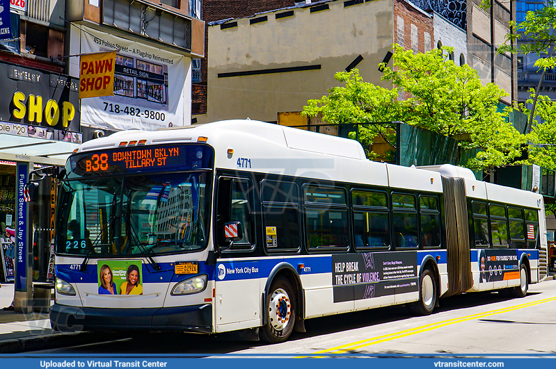 MTA New York City 4771 on the B38
Route B38 to Downtown Brooklyn - Tillary Street
New Flyer XD60
May 7th 2021

