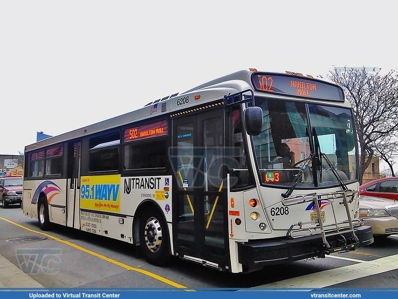 NJ Transit 6208 on route 502
502 to Hamilton Mall
North American Bus Industries (NABI) 416.15
Atlantic Avenue at Ohio Avenue, Atlantic City, NJ
May 7th, 2014
