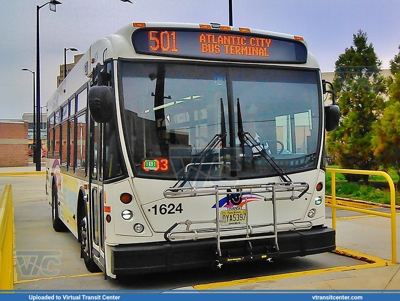 NJ Transit 1624 on route 501
501 to Atlantic City Bus Terminal
North American Bus Industries (NABI) 31LFW
Atlantic City Bus Terminal, Atlantic City, NJ
May 7th, 2014
Keywords: NJT;NABI 31LFW