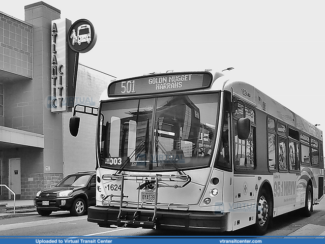 NJ Transit 1624 on route 501
501 to Golden Nugget, Harrahs
North American Bus Industries (NABI) 31LFW
Ohio Avenue at Atlantic Avenue (Bus Terminal), Atlantic City, NJ
May 7th, 2014
Keywords: NJT;NABI 31LFW