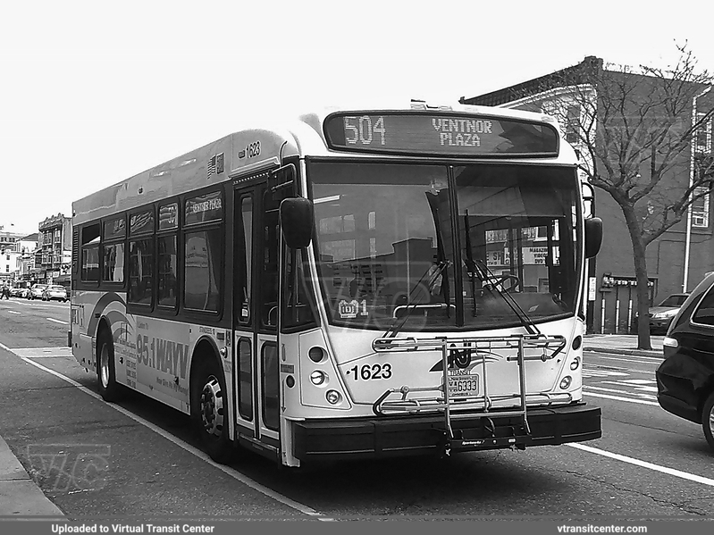 NJ Transit 1623 on route 504
504 to Ventnor Plaza
North American Bus Industries (NABI) 31LFW
May 7th, 2014
Keywords: NJT;NABI 31LFW
