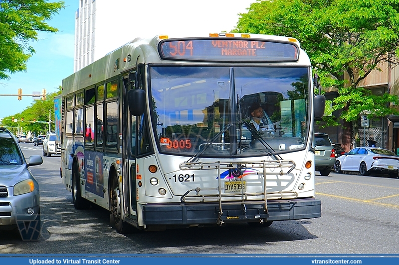 NJ Transit 1621 on Route 504
Route 504 to Ventnor Plaza and Margate
NABI 31LFW
Keywords: NJTBus;31LFW
