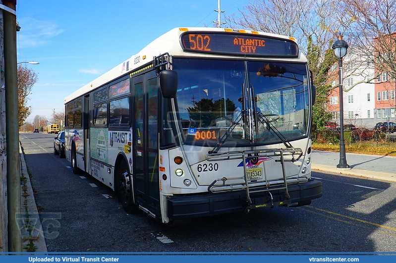 NJ Transit 6230 on Route 502
Route 502 to Atlantic City
NABI 416.15
December 6th 2021
Keywords: NJTBus;NABI416