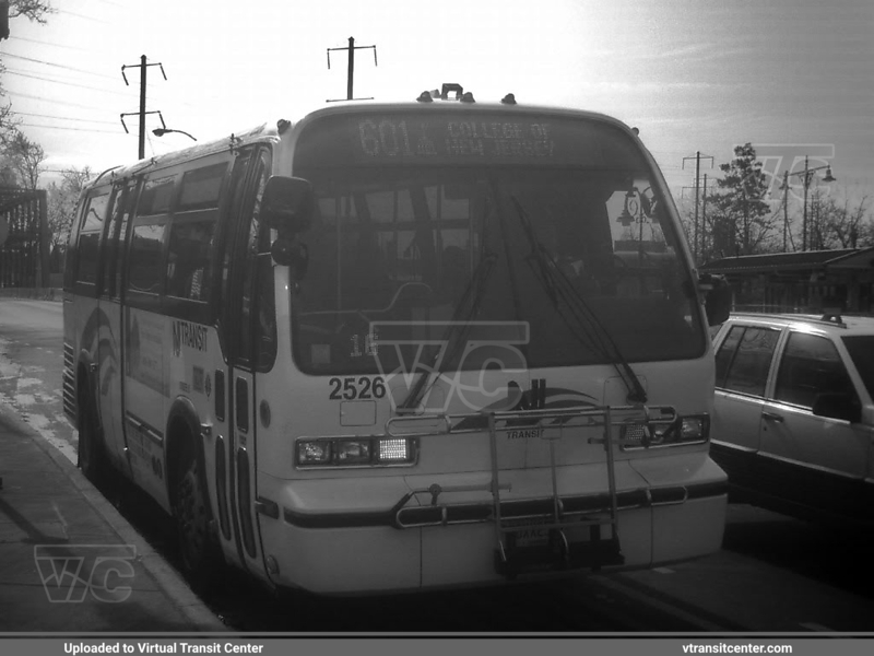 NJ Transit 2526 on Route 601
Route 601 Capital Connection to College of NJ
NovaBus RTS
Trenton Transit Center, Trenton, NJ
November 11th, 2009
