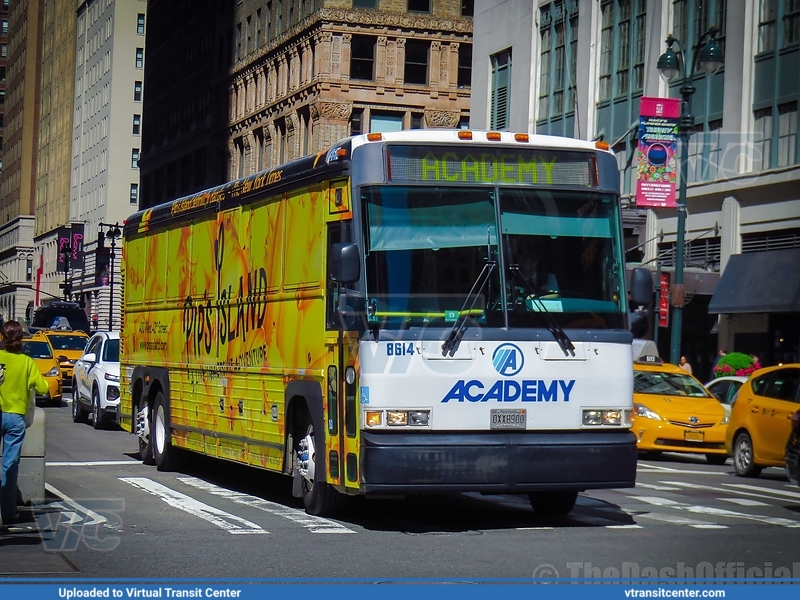 Academy 8614
ACADEMY
MCI D4500 (NJ Transit Owned)
7 Avenue at 34 St, Manhattan, New York, NY
Keywords: NJT;MCI D4500