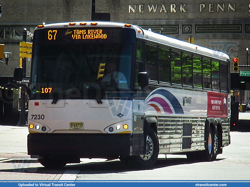 NJ Transit 7230 on route 67
67 to Toms River via Lakewood
Motor Coach Industries D4500CT CNG
Newark Penn Station, Newark, NJ
April 24th 2019
Keywords: NJT;MCI D4500CT CNG