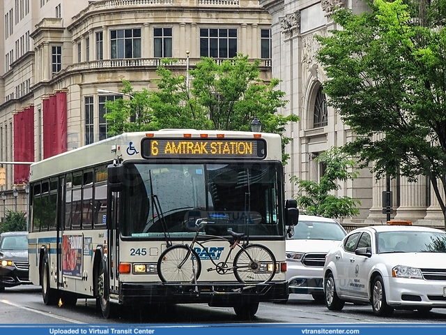 Delaware Area Regional Transit 245 on route 6
6 to Amtrak Station
Gillig Low Floor
10th and King Streets, Wilmington, DE
June 5th, 2017
Keywords: DART First State;Gillig Low Floor